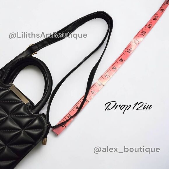 Quilted Square Crossbody Bag(Q007)-Bags for Women - Picture 4 of 11